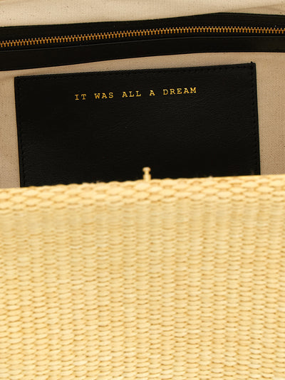 Alberta Ferretti Beige Viscose Clutch Bag