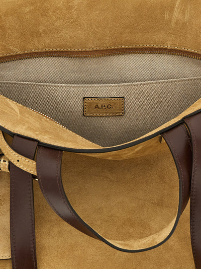 A.P.C. Brown Cowhide Tote Bag
