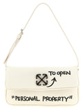 Off-White Bicolor Lamb Leather Shoulder Bag