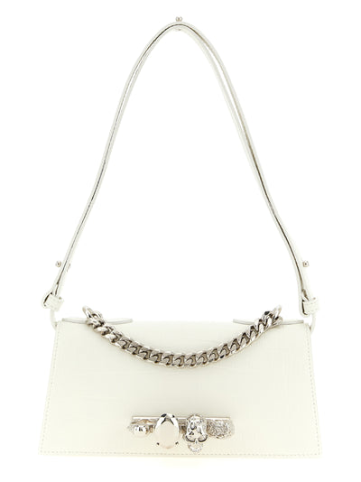 Alexander McQueen White Calfskin Shoulder Bag