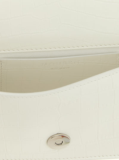 Alexander McQueen White Calfskin Shoulder Bag