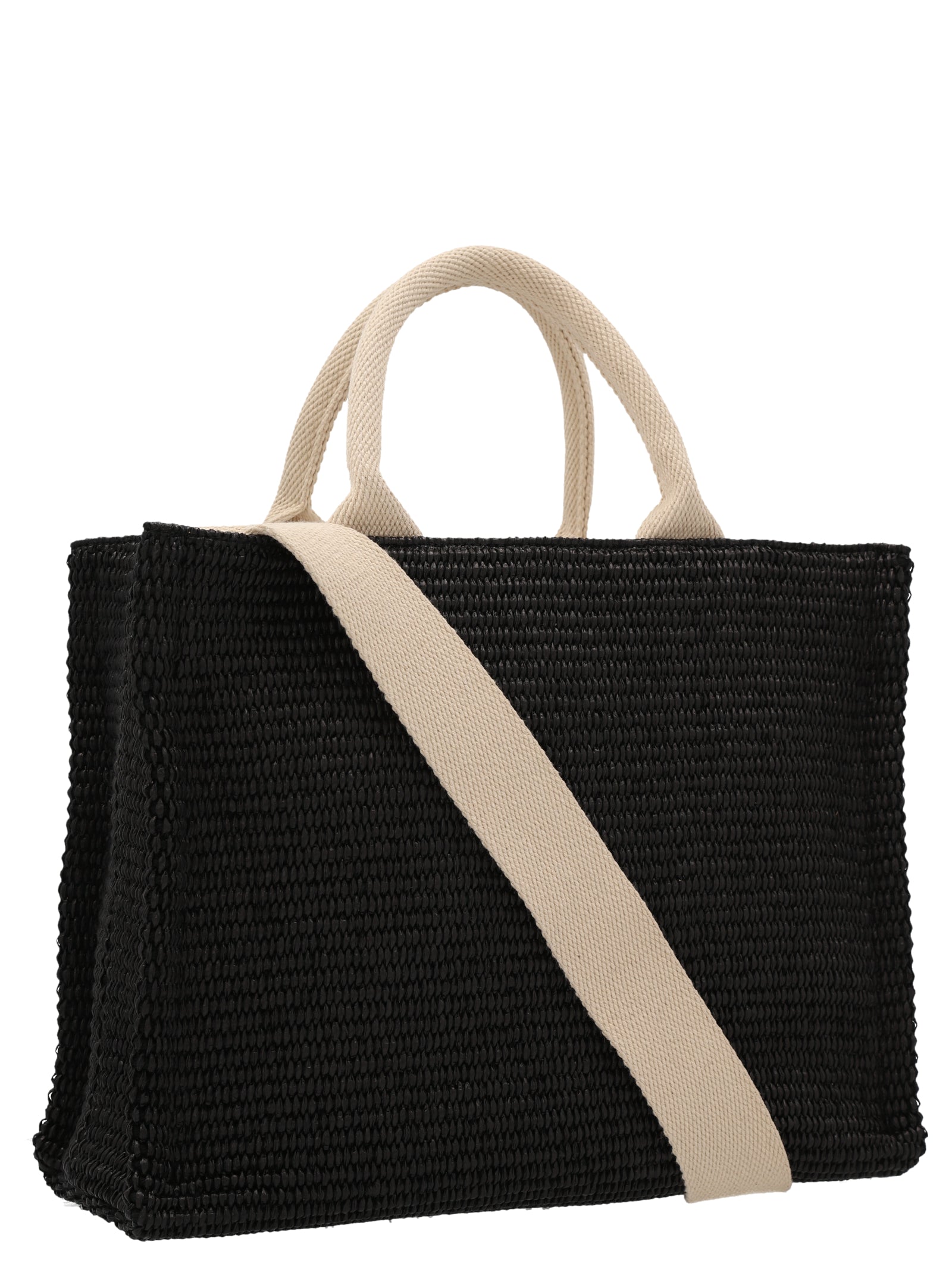 Marni Black Cotton Tote Bag