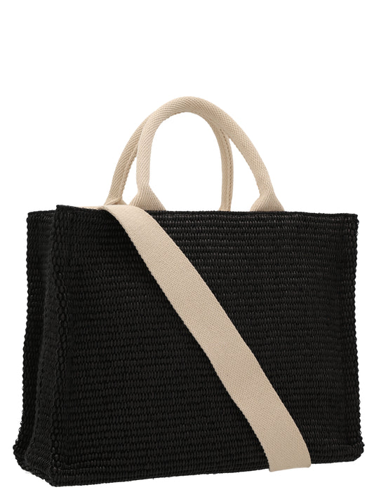 Marni Black Cotton Tote Bag