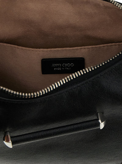 Jimmy Choo White Lamb Leather Shoulder Bag