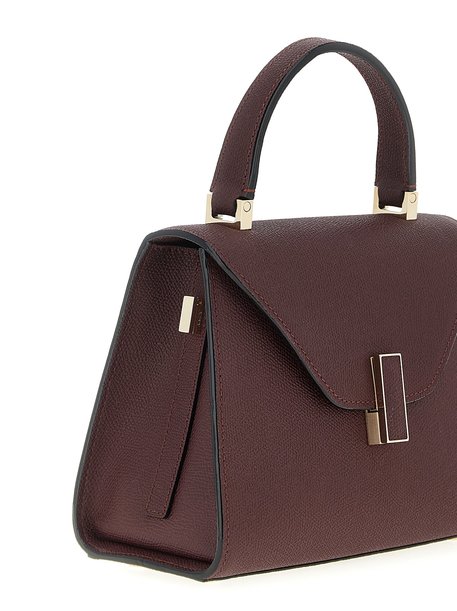 Valextra Bordeaux Calfskin Handbag