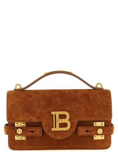 Balmain Brown Calfskin Handbag