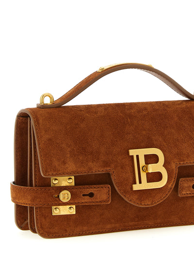 Balmain Brown Calfskin Handbag