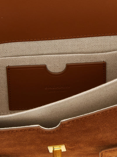 Balmain Brown Calfskin Handbag