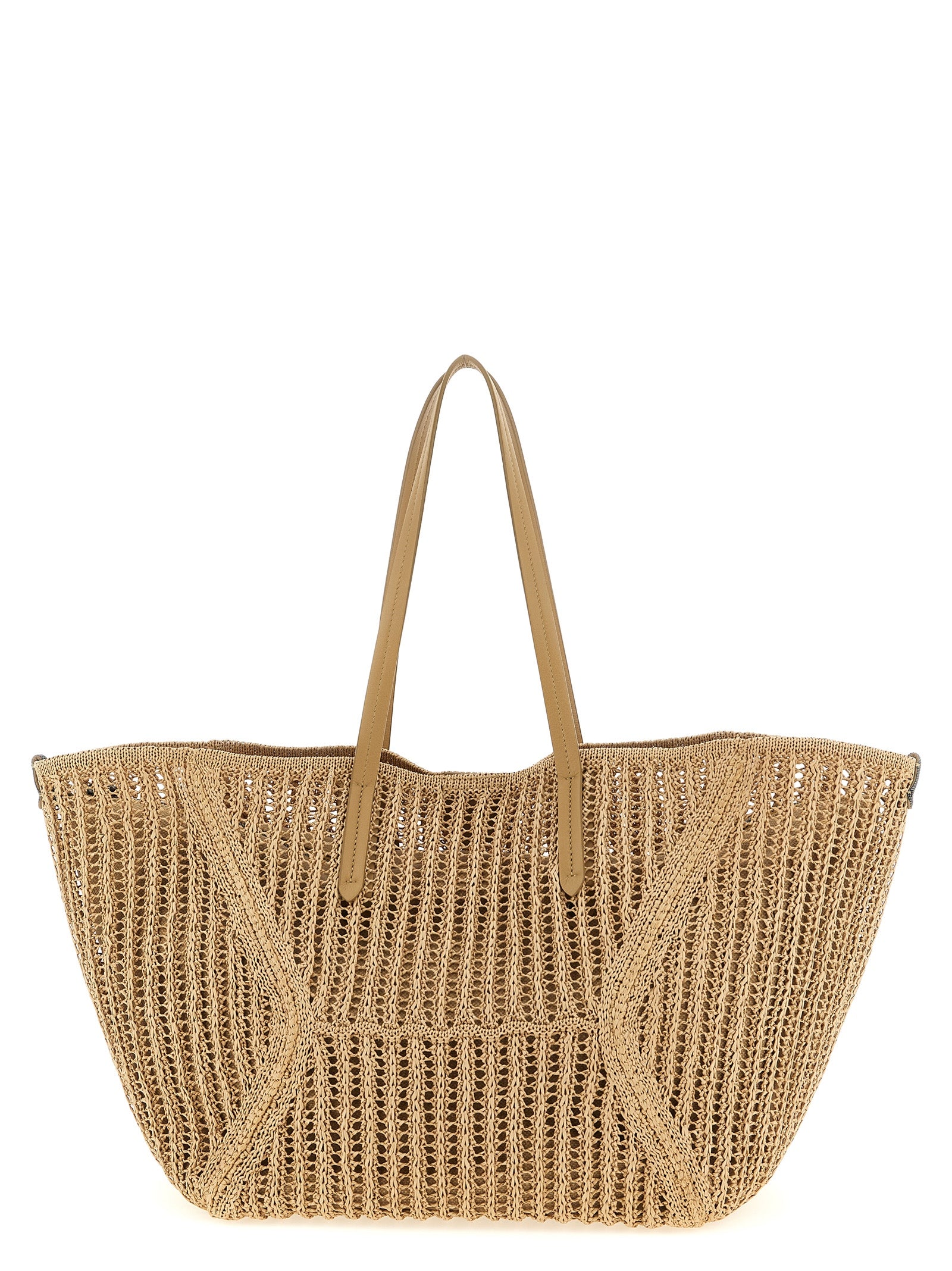 Brunello Cucinelli Beige Polyamide Shoulder Bag