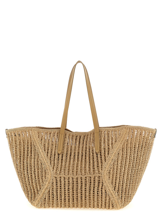 Brunello Cucinelli Beige Polyamide Shoulder Bag