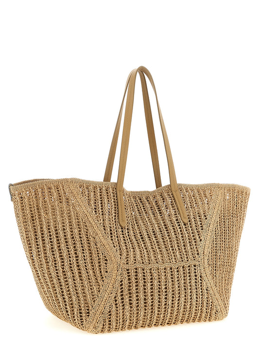 Brunello Cucinelli Beige Polyamide Shoulder Bag