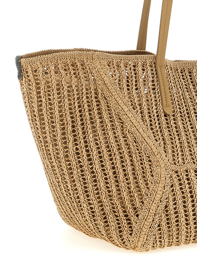 Brunello Cucinelli Beige Polyamide Shoulder Bag