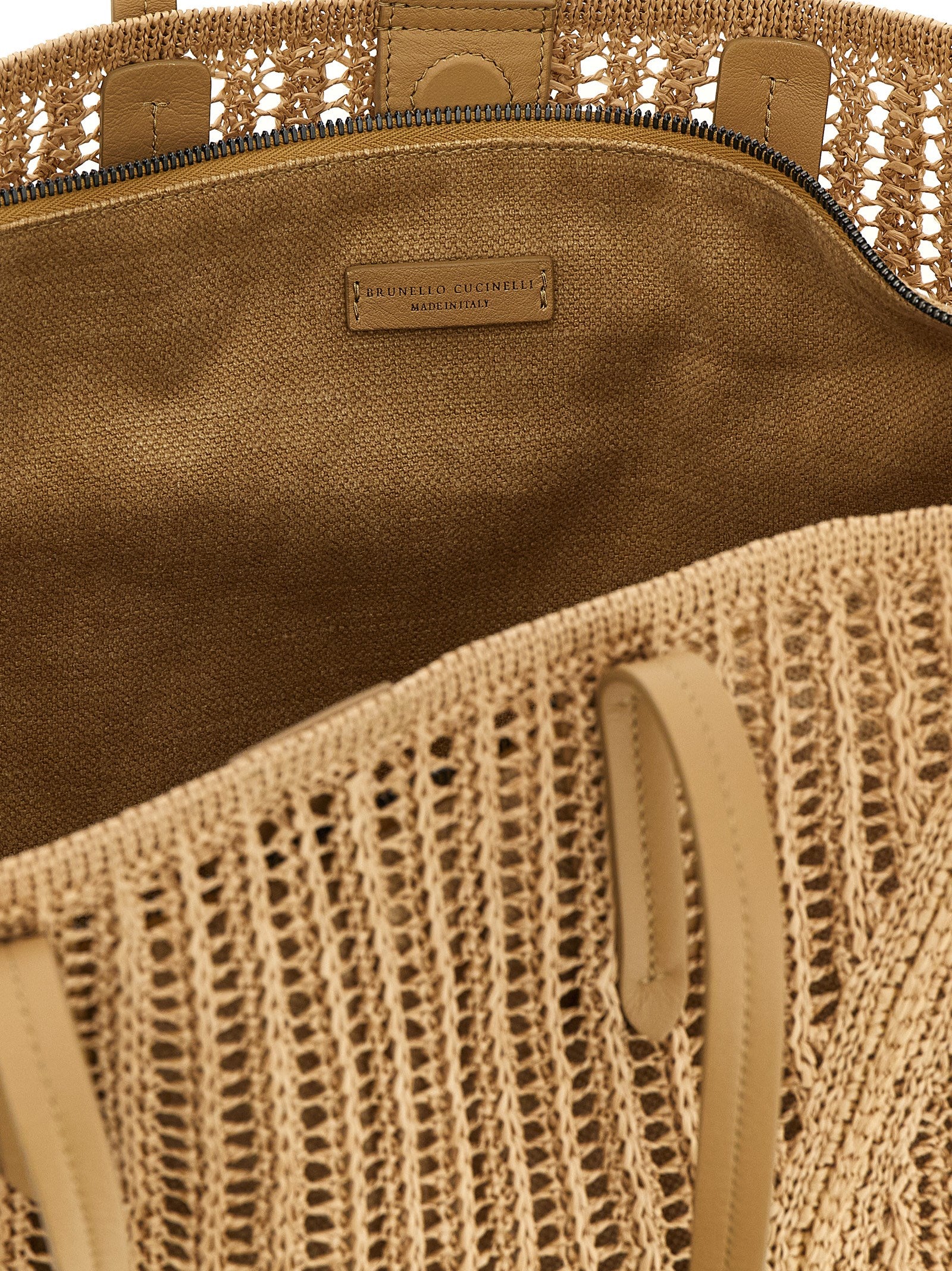 Brunello Cucinelli Beige Polyamide Shoulder Bag