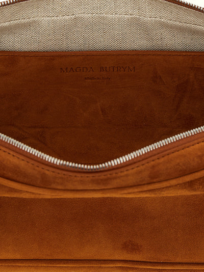 Magda Butrym Brown Calfskin Shoulder Bag
