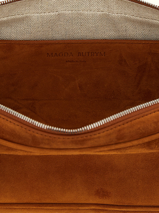 Magda Butrym Brown Calfskin Shoulder Bag