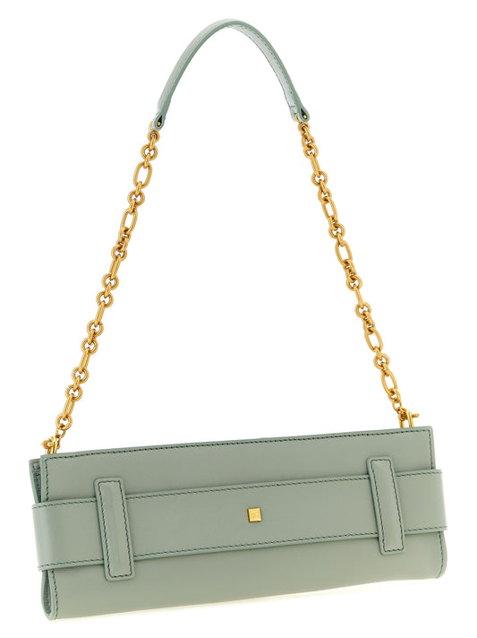 Balmain Bicolor Calfskin Clutch Bag