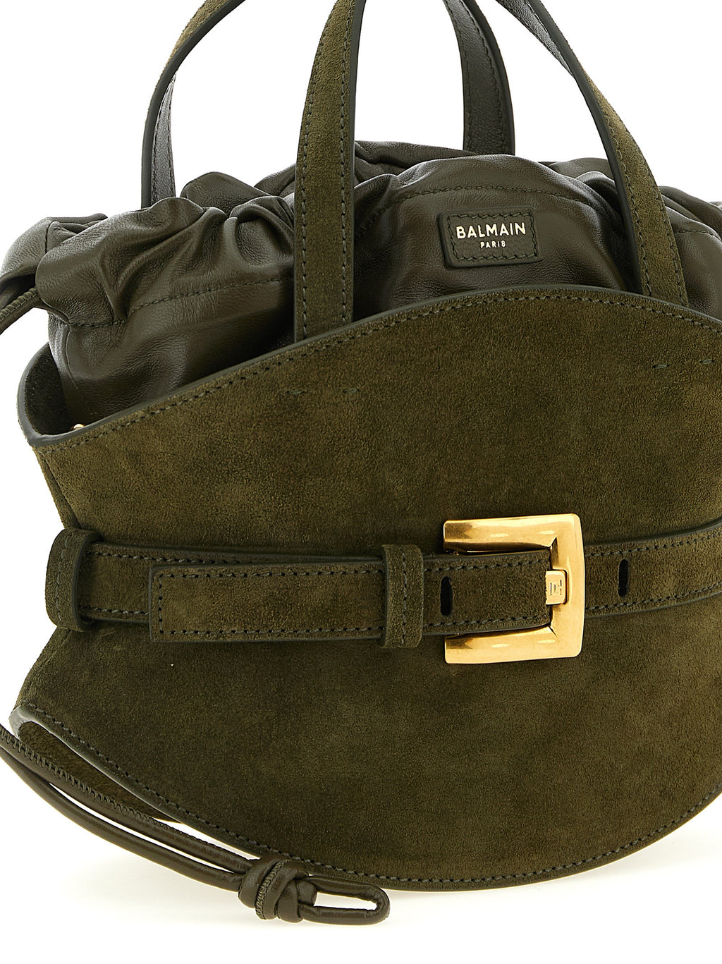Balmain Bicolor Calfskin Handbag