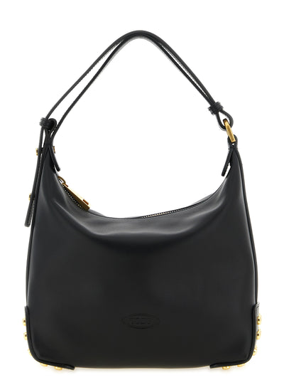 Tod's Black Calfskin Shoulder Bag