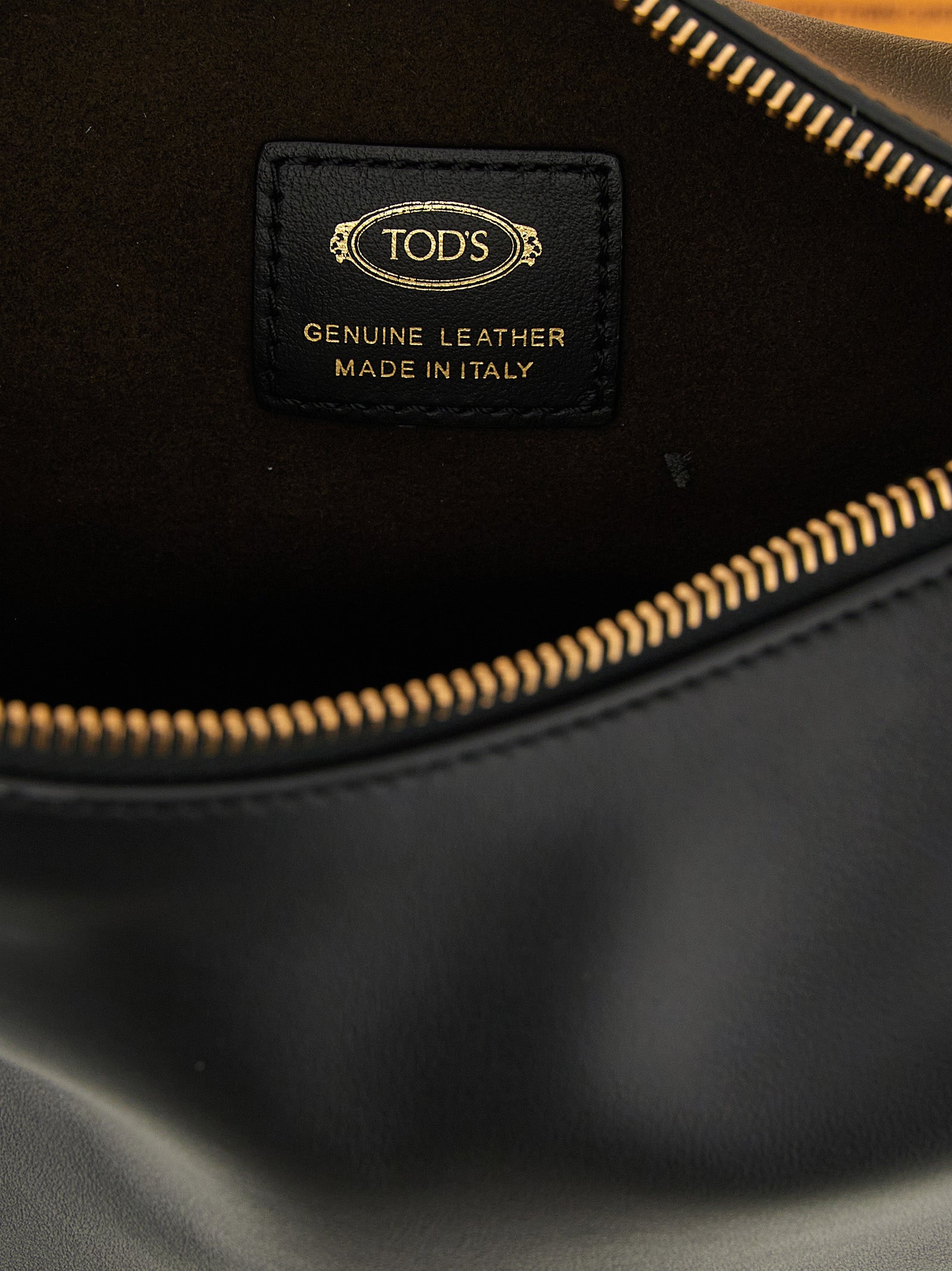 Tod's Black Calfskin Shoulder Bag