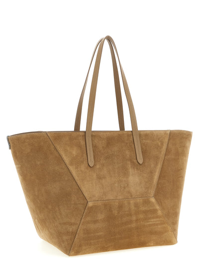 Brunello Cucinelli Brown Calfskin Shoulder Bag