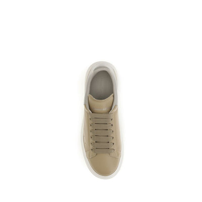 Alexander McQueen Beige Calf Leather Bos Taurus Platform Sneakers