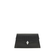 Alexander McQueen Black Calf Leather Bos Taurus Clutch Bag