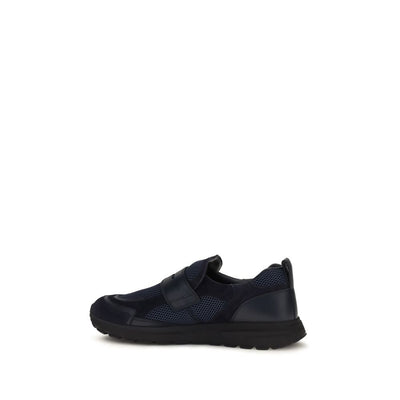 Prada Blue Polyester Athletic Sneakers