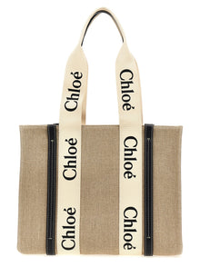 Chloé Beige Calfskin Tote Bag