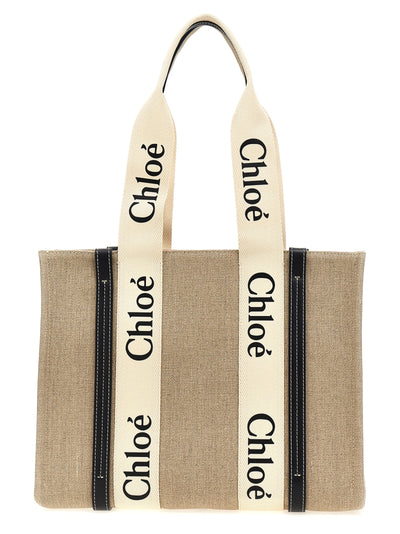 Chloé Beige Calfskin Tote Bag