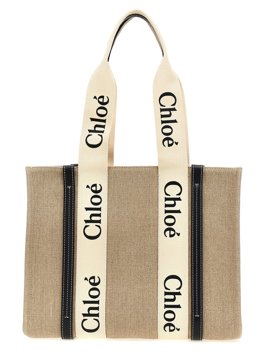 Chloé Beige Calfskin Tote Bag