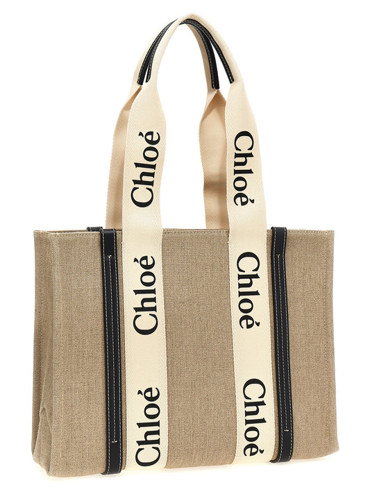 Chloé Beige Calfskin Tote Bag