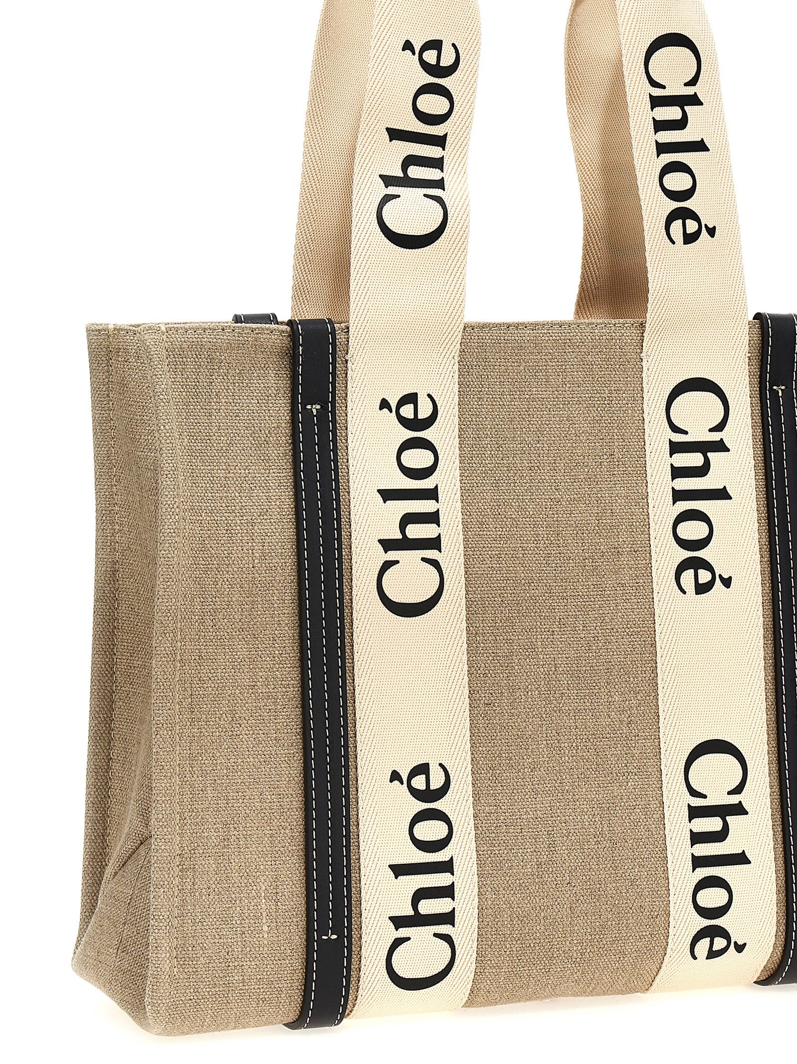 Chloé Beige Calfskin Tote Bag