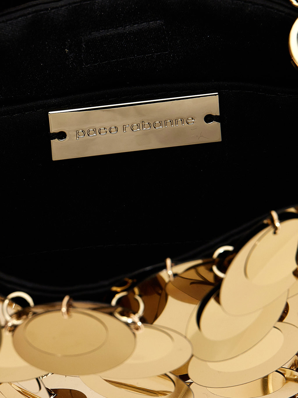 Paco Rabanne Gold Polyester Handbag