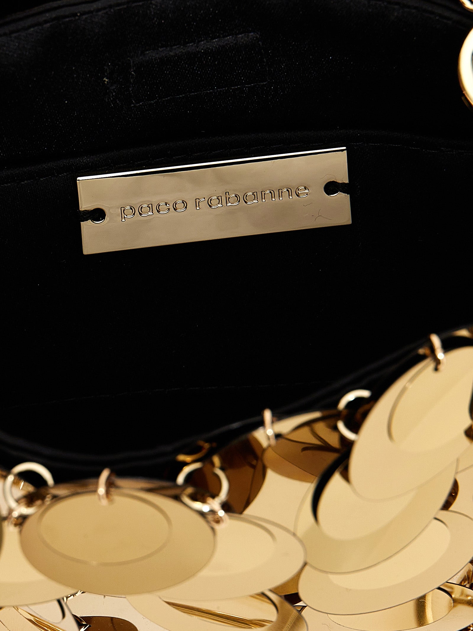 Paco Rabanne Gold Polyester Handbag