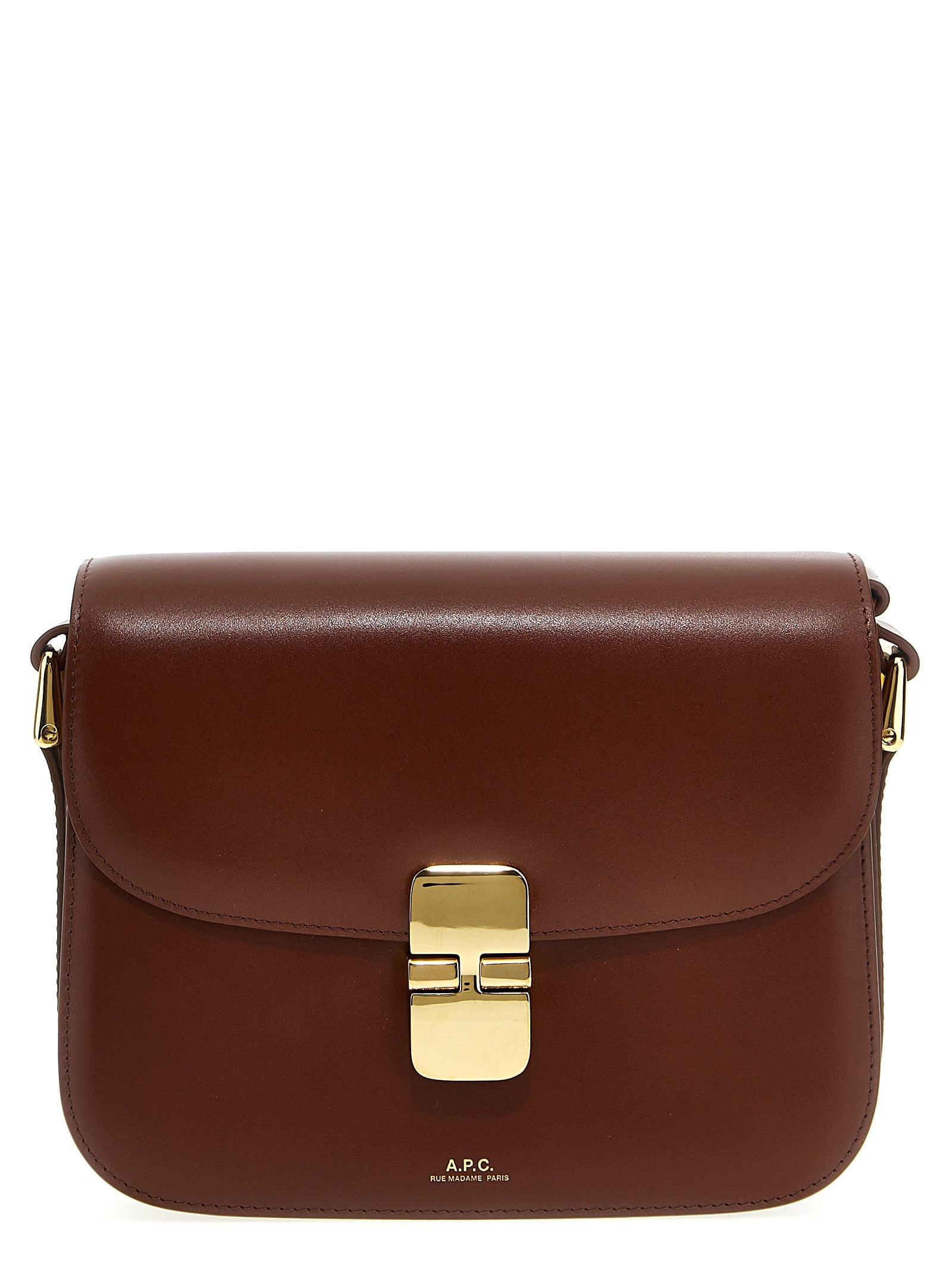 A.P.C. Brown Cowhide Crossbody Bag