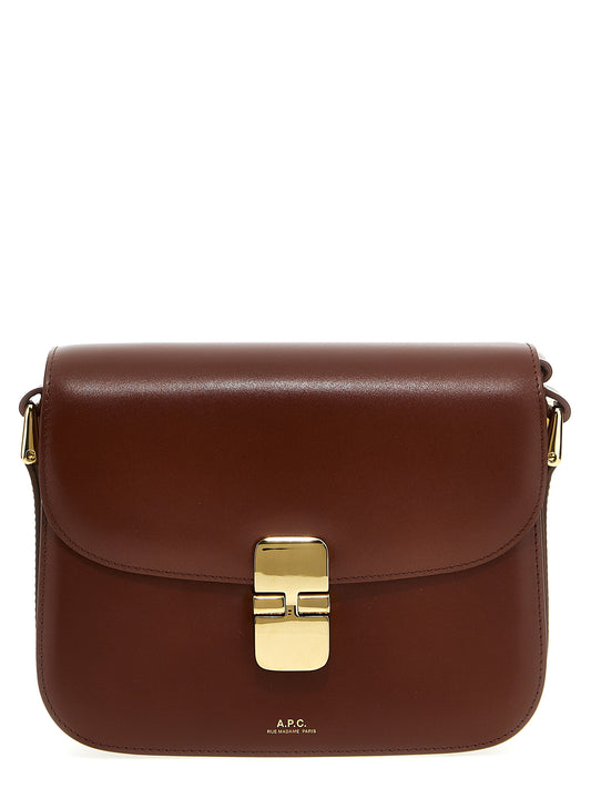 A.P.C. Brown Cowhide Crossbody Bag