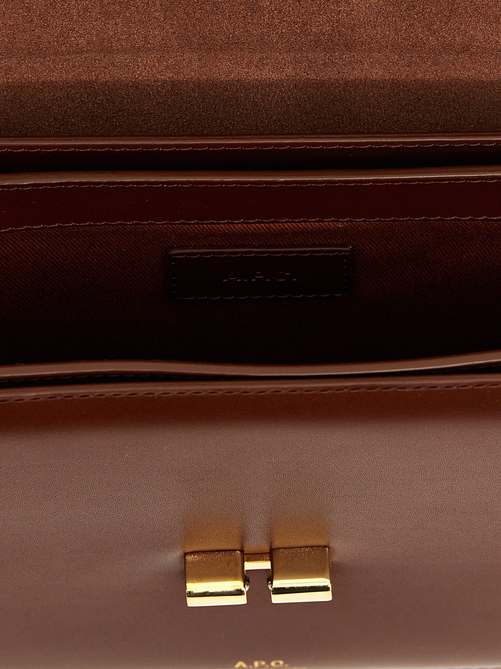 A.P.C. Brown Cowhide Crossbody Bag