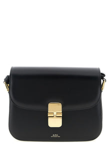 A.P.C. Black Cowhide Crossbody Bag