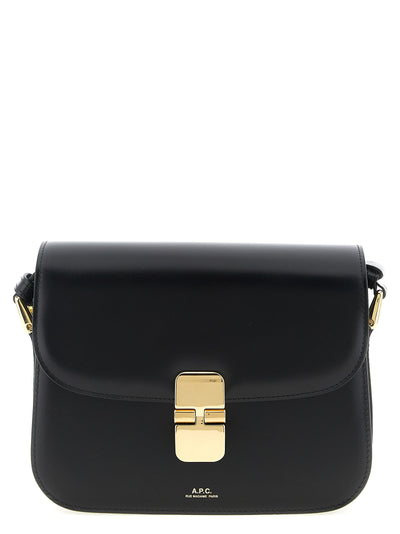 A.P.C. Black Cowhide Crossbody Bag