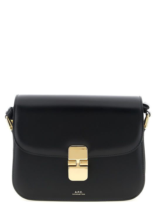 A.P.C. Black Cowhide Crossbody Bag