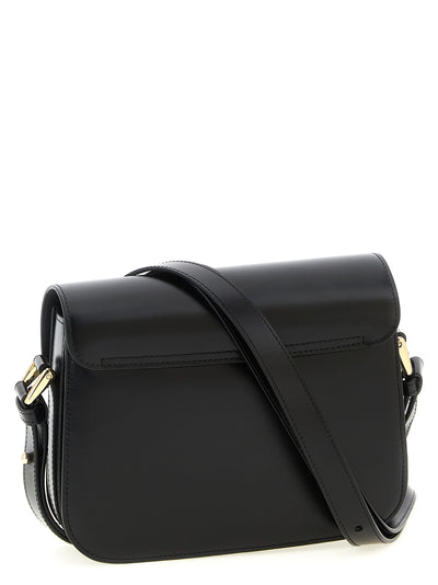 A.P.C. Black Cowhide Crossbody Bag