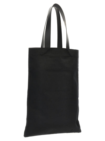 Jil Sander Black Cotton Tote Bag