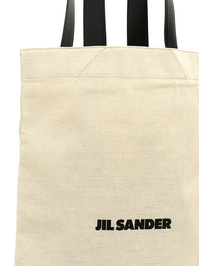 Jil Sander Bicolor Cotton Tote Bag