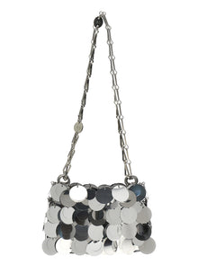 Paco Rabanne Silver Brass Shoulder Bag