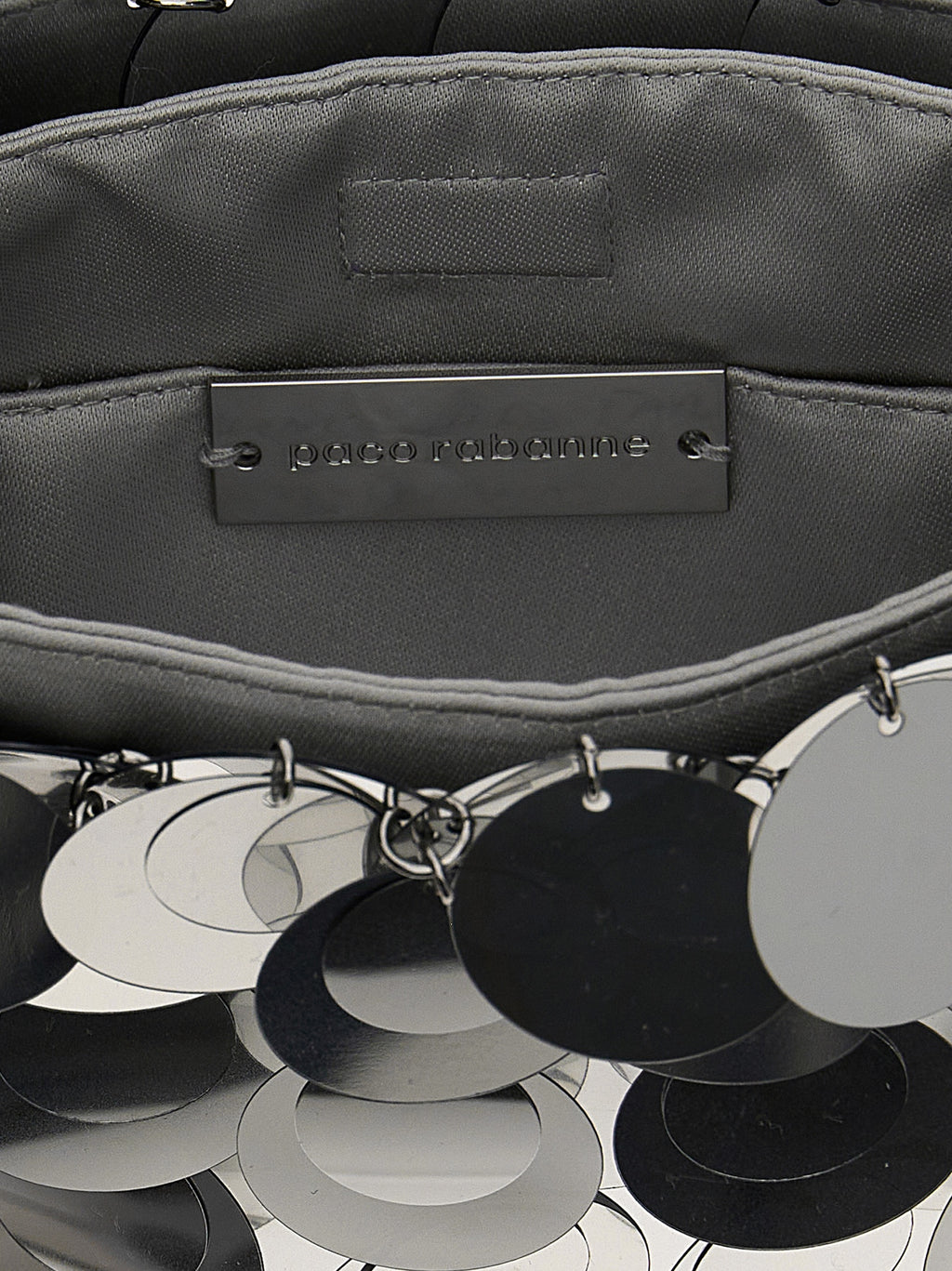 Paco Rabanne Silver Brass Shoulder Bag
