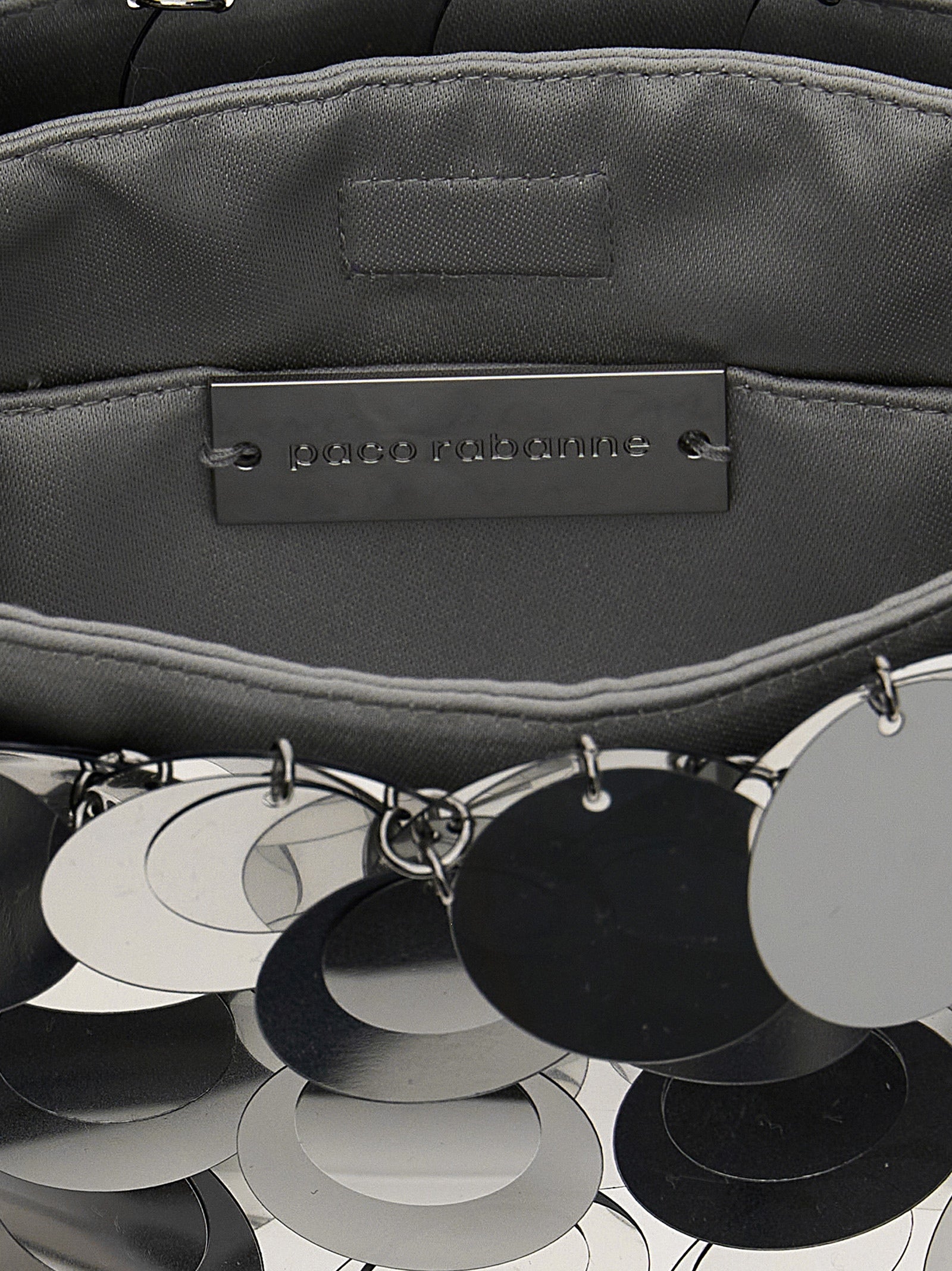 Paco Rabanne Silver Brass Shoulder Bag