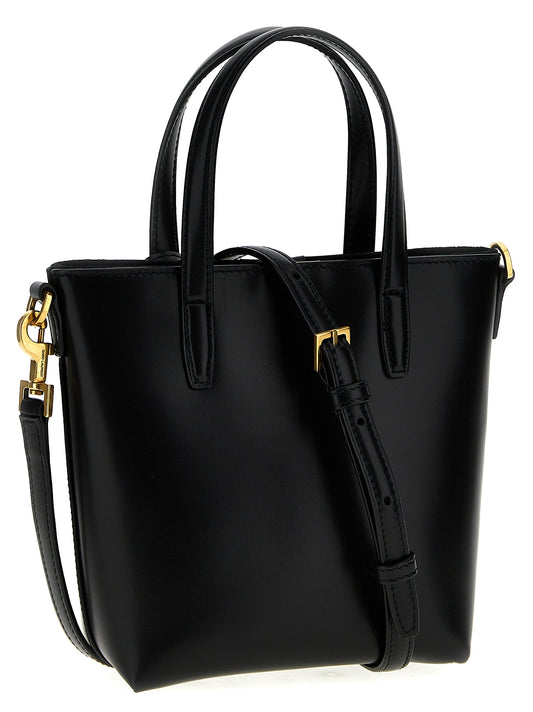 Saint Laurent Black Calfskin Tote Bag