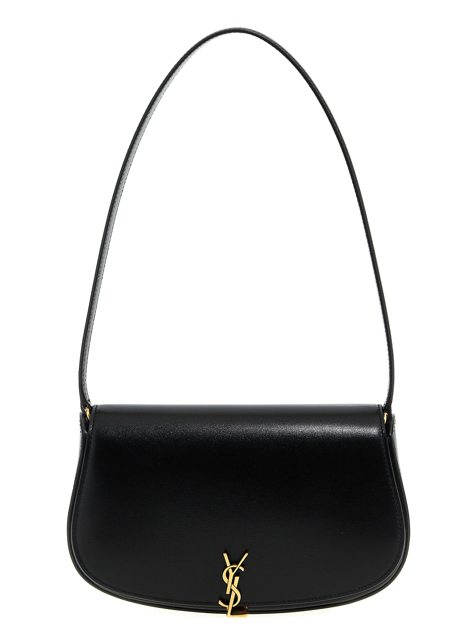 Saint Laurent Black Calfskin Shoulder Bag