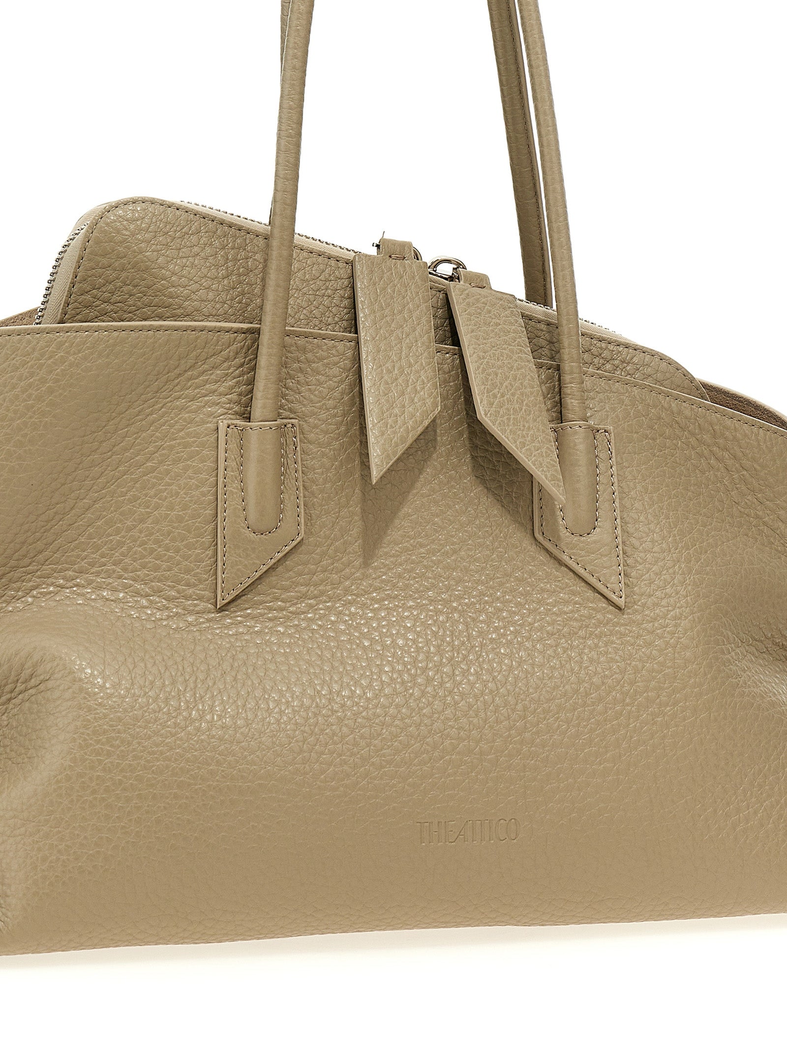 The Attico Beige Calfskin Shoulder Bag