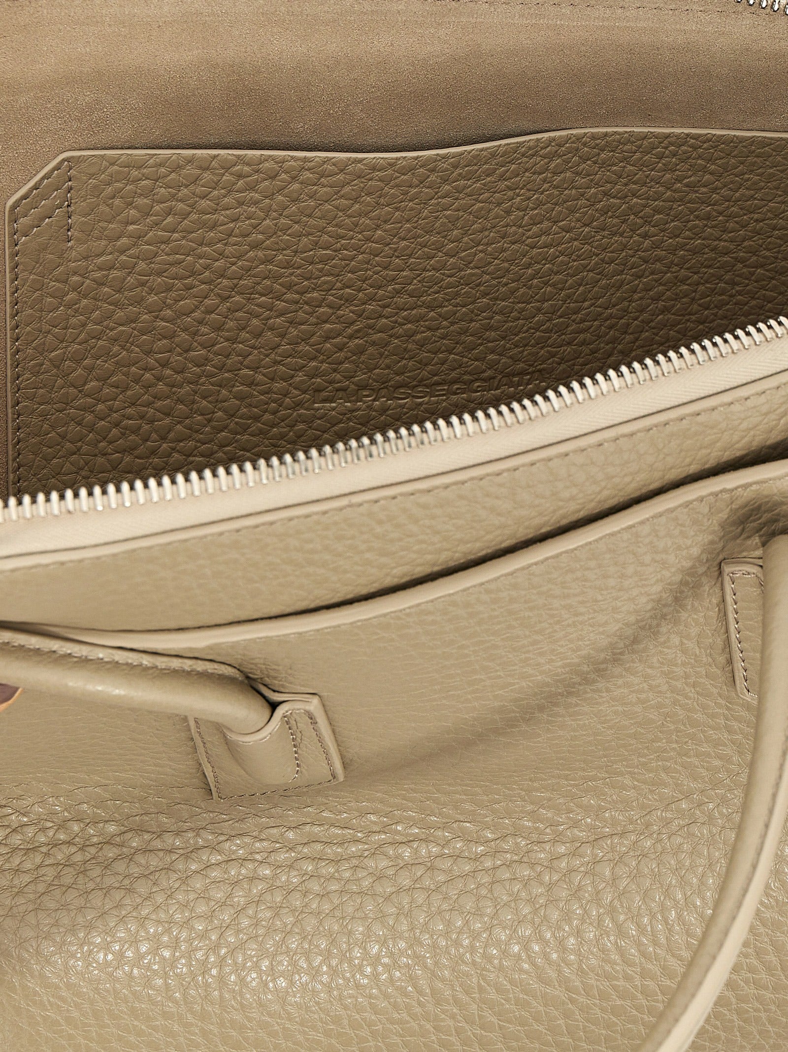 The Attico Beige Calfskin Shoulder Bag